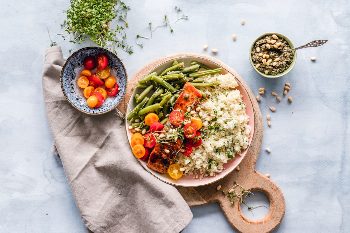 Colorful berries and citrus fruits with antioxidants